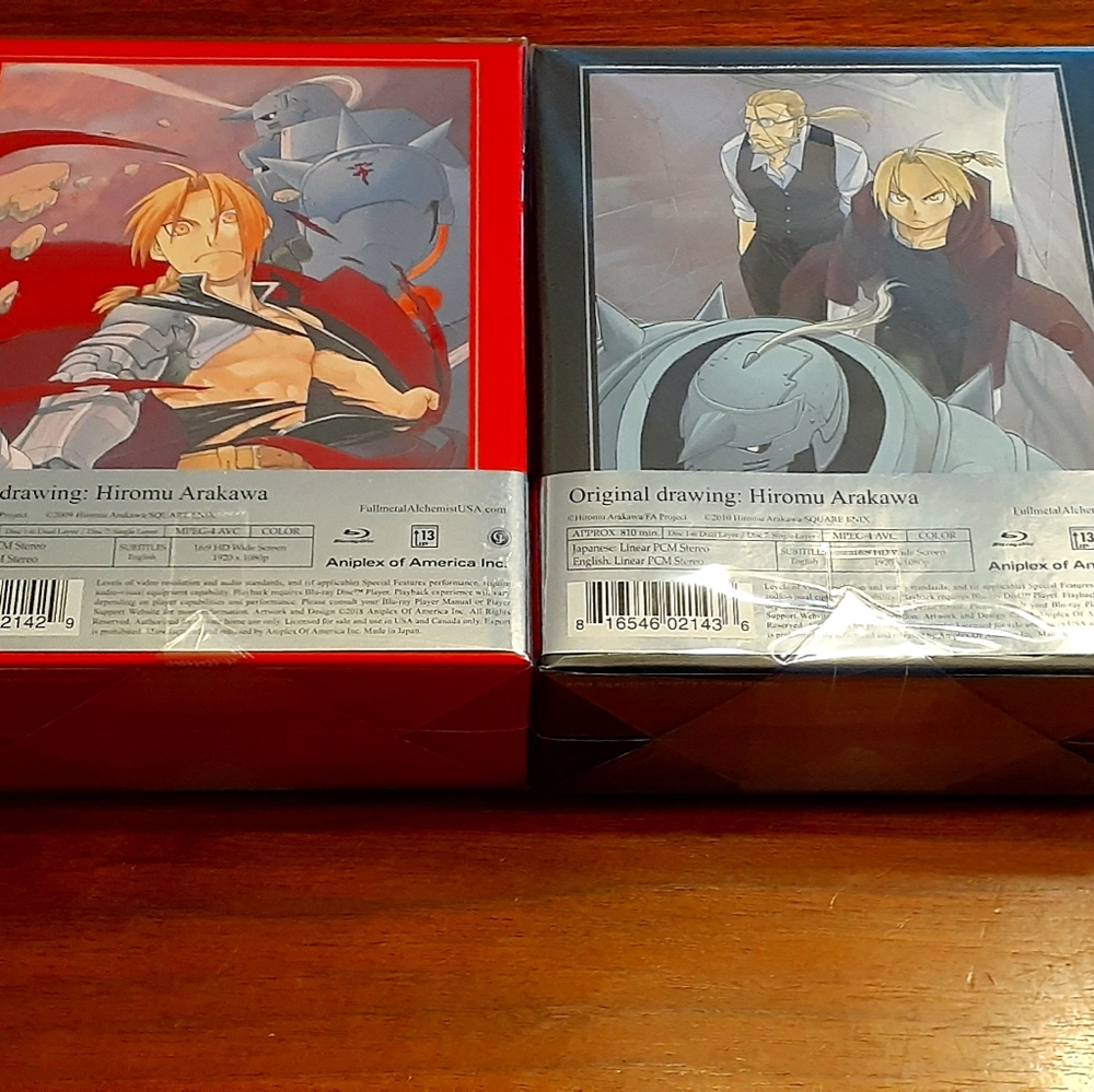 Aniplex Full Metal Alchemist Art Box DVD 1 & 2 Lot